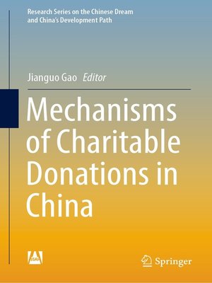 cover image of Mechanisms of Charitable Donations in China